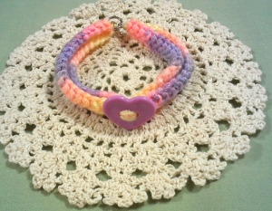 One of my crocheted bracelets.